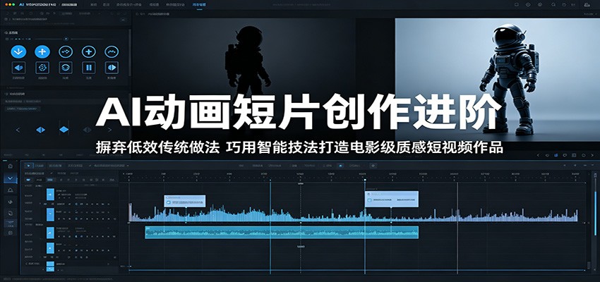 AI动画短片创作进阶:摒弃低效传统做法,巧用智能技法打造电影级质感短视频作品-K6源码网