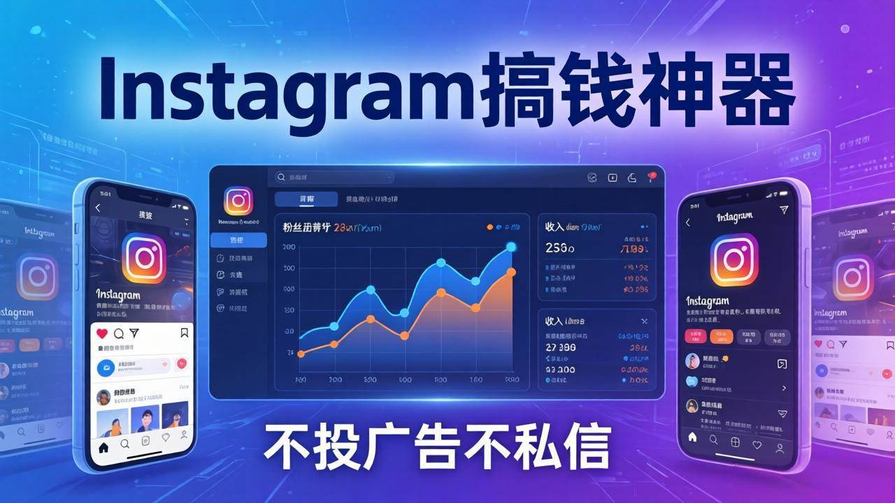 （17731期）Instagram搞钱神器：月涨6万粉+月入5万刀，不投广告不私信，靠算法+低价产品-K6源码网