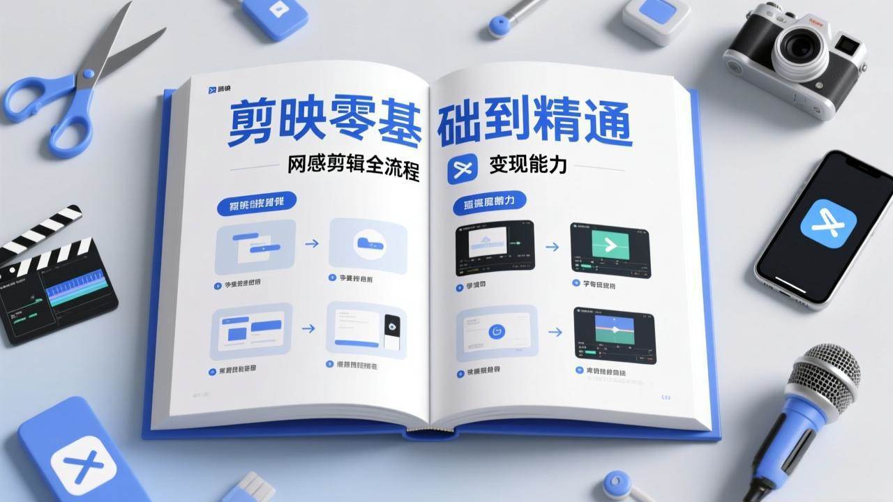 （17473期）剪映零基础也能快速上手，从入门到精通掌握网感剪辑全流程，掌握能直接变现的剪辑能力-K6源码网