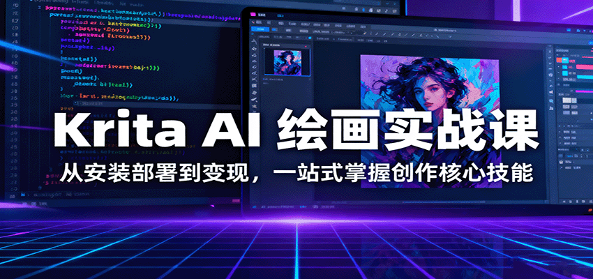 Krita AI 绘画实战课:从安装部署到变现,一站式掌握创作核心技能-K6源码网