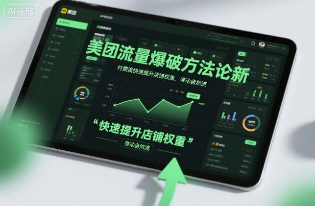 美团流量爆破方法论，付费流快速提升店铺权重，带动自然流-K6源码网