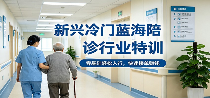 新兴冷门蓝海陪诊行业特训，零基础轻松入行，快速接单赚钱-K6源码网