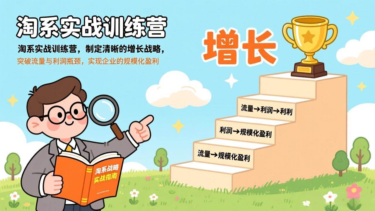 （17325期）淘系实战训练营(更新)，制定清晰的增长战略，突破流量与利润瓶颈，实现企业的规模化盈利-K6源码网