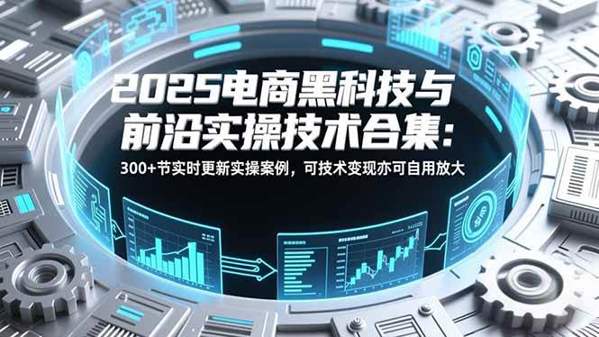 （16992期）2025电商黑科技与前沿实操技术合集：300+节实时更新实操案例，可技术变现亦可自用放大-K6源码网