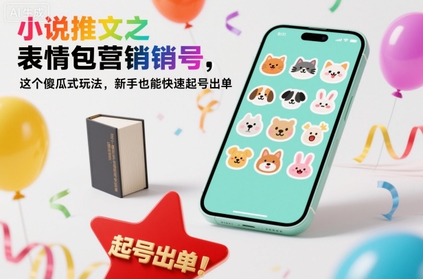 小说推文之表情包营销号,这个傻瓜式玩法,新手也能快速起号出单-K6源码网