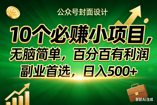 （17694期）10个必赚小项目，无脑简单，百分百有利润，副业首选，日入400+-K6源码网