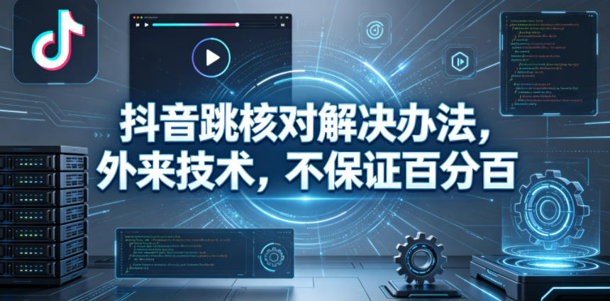 抖音跳核对解决办法，外来技术，不保证百分百-K6源码网