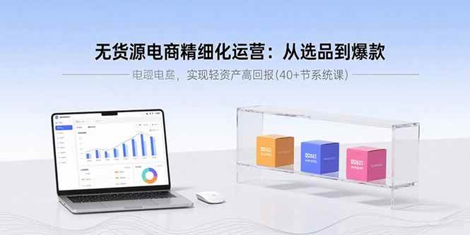 （15896期）无货源电商精细化运营：从选品到爆款，实现轻资产高回报(40+节系统课)-K6源码网