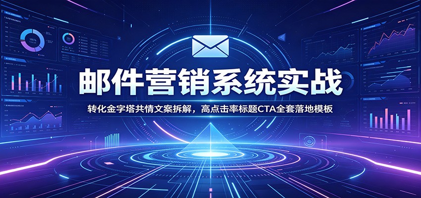 邮件营销系统实战：转化金字塔共情文案拆解，高点击率标题CTA全套落地模板-K6源码网