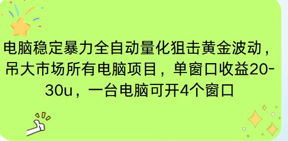 （16737期）电脑EA策略挂机项目单窗口收益20-30u，单电脑可挂5-10个窗口收益稳健4位数-K6源码网