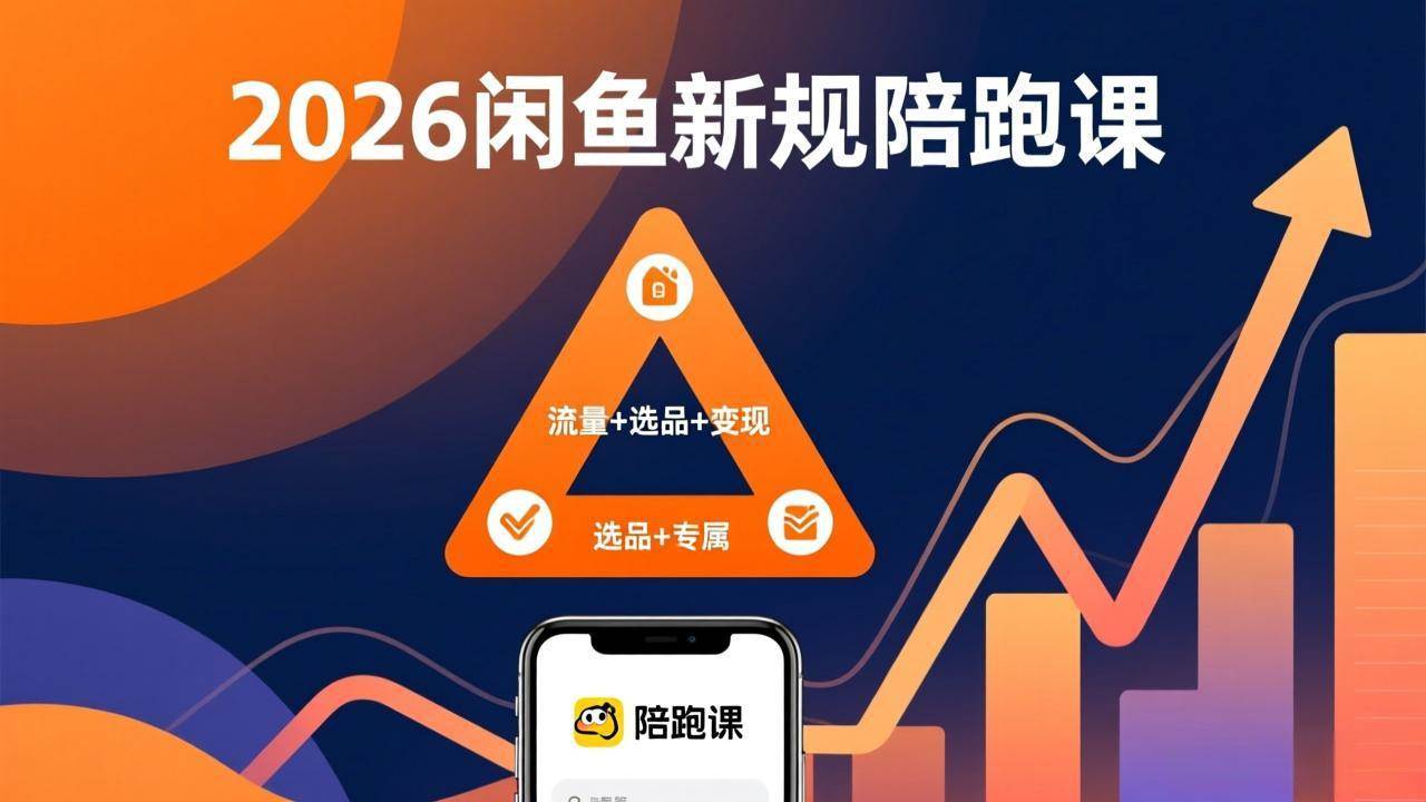 （17483期）2026闲鱼高阶陪跑课全新上线，带你吃透新规玩转选品流量，从零搭建稳定变现盈利体系-K6源码网