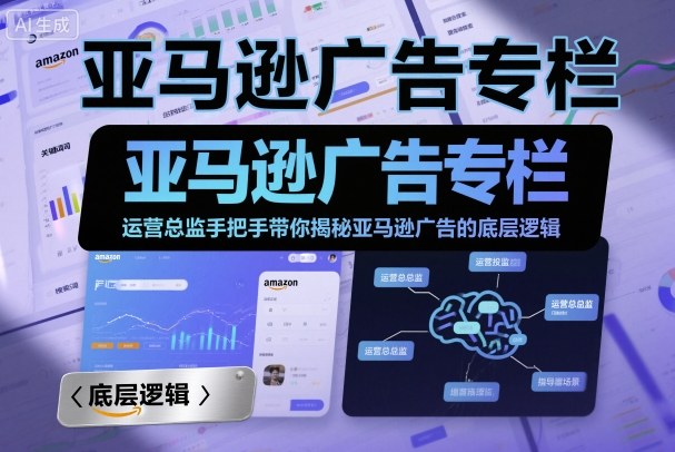 亚马逊广告专栏:运营总监手把手带你揭秘亚马逊广告的底层逻辑-K6源码网