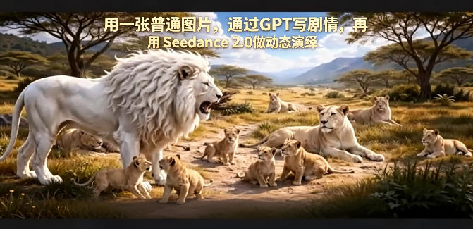 用一张普通图片，通过GPT写剧情，再用Seedance 2.0做动态演绎，居然能生成迪士尼风格搞笑动画-K6源码网