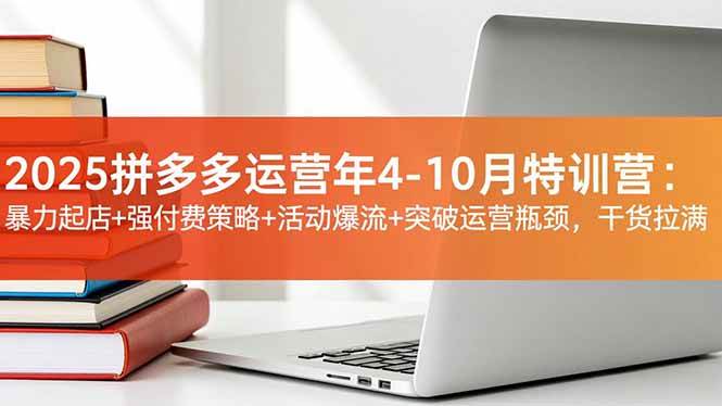 （16642期）2025拼多多运营年4-10月特训营：暴力起店+强付费策略+活动爆流+突破运营瓶颈，干货拉满-K6源码网
