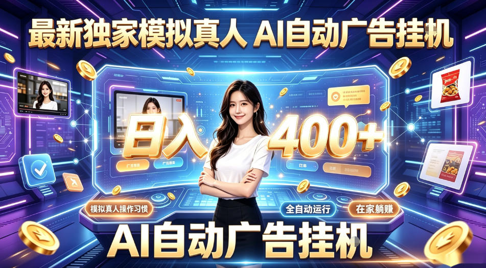 最新独家模拟真人，AI自动挂号挂G，日入400+，全程全自动运行，无需人工【揭秘】-K6源码网