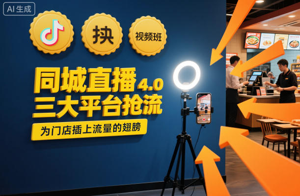 同城直播实操班4.0，三大平台抢流，为门店插上流量的翅膀-K6源码网