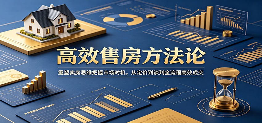 高效售房方法论:重塑卖房思维把握市场时机,从定价到谈判全流程高效成交-K6源码网
