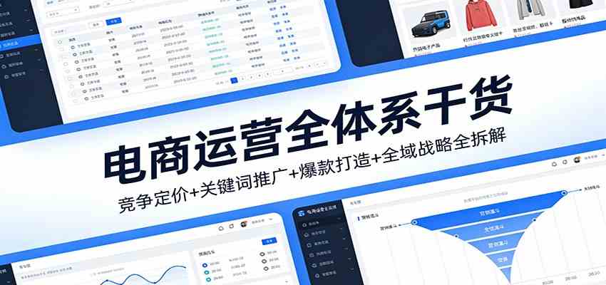 电商运营全体系干货，竞争定价+关键词推广+爆款打造+全域战略全拆解-K6源码网