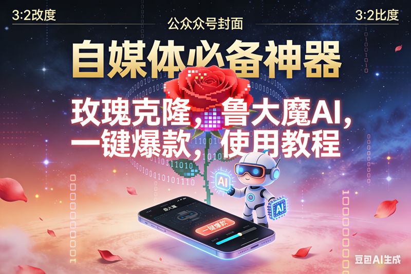 （16912期）玫瑰克隆神器，鲁大魔，ai，自媒体必备软件，一键爆款工具，详细教程-K6源码网