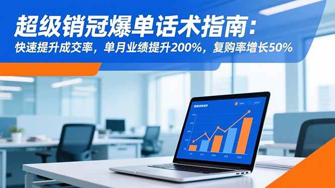 （16511期）超级销冠爆单话术指南：快速提升成交率，单月业绩提升200%，复购率增长50%-K6源码网