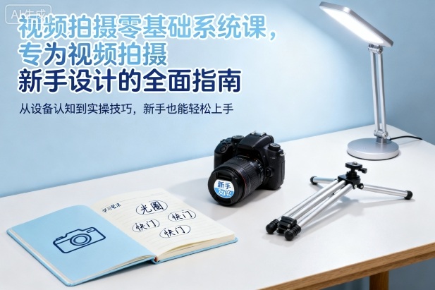 视频拍摄零基础系统课,专为视频拍摄新手设计的全面指南-K6源码网