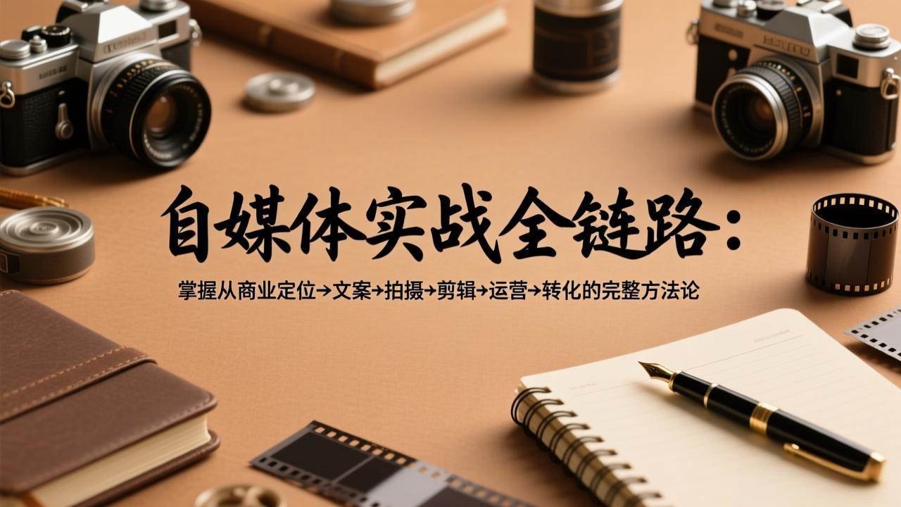 （17586期）自媒体实战全链路：掌握从商业定位→文案→拍摄→剪辑→运营→转化的完整方法论-K6源码网