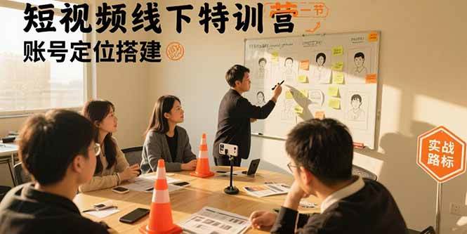 （15707期）短视频线下特训营：账号定位搭建/口播号拍摄剪辑/直播间流量入口/变现实战-K6源码网