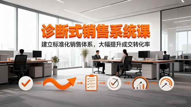 （16435期）诊断式销售系统课，建立标准化销售体系，大幅提升成交转化率-K6源码网