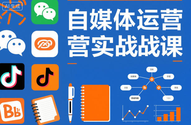 自媒体运营实战课，掌握一套系统的自媒体运营底层方法论，成为优秀的内容创作者-K6源码网