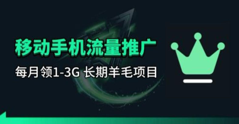 手机流量领取推广_每月一轮，刚需类的长期项目-K6源码网