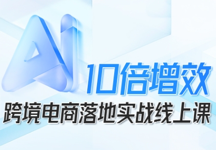 跨境电商10倍增效,跨境电商AI落地实战线上课-K6源码网