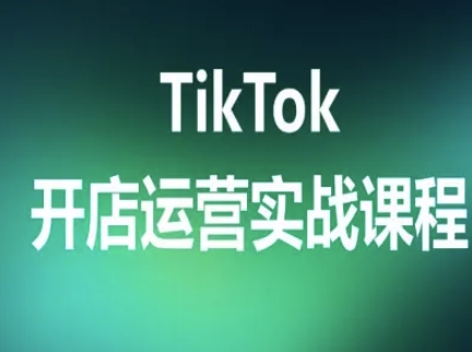 TikTok开店运营实战课程,TK跨境电商实操全流程-K6源码网