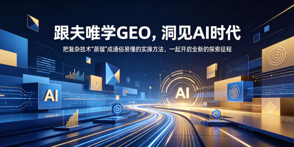 跟夫唯学GEO,洞见AI时代,把复杂技术“蒸馏”成通俗易懂的实操方法,一起开启全新的探索征程-K6源码网