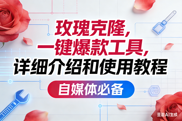 （16757期）玫瑰克隆，一键爆款工具详细介绍和使用教程，自媒体必备-K6源码网