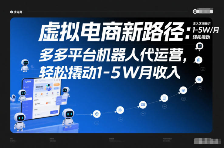 虚拟电商新路径：多多平台机器人代运营，轻松撬动1-5W月收入【揭秘】-K6源码网