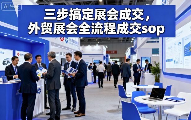 三步搞定展会成交,外贸展会全流程成交sop-K6源码网
