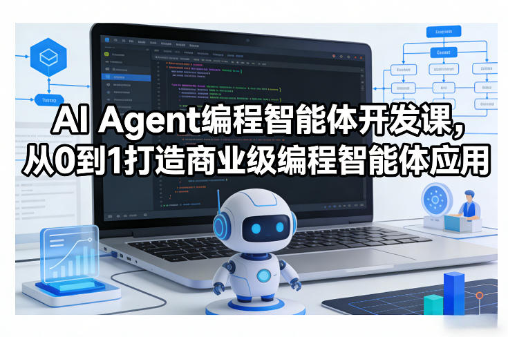 AI Agent编程智能体开发课，从0到1打造商业级编程智能体应用-K6源码网