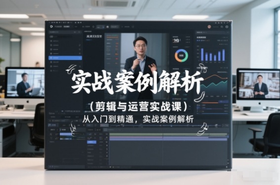 剪辑与运营实战课，从入门到精通，实战案例解析（更新2026）-K6源码网