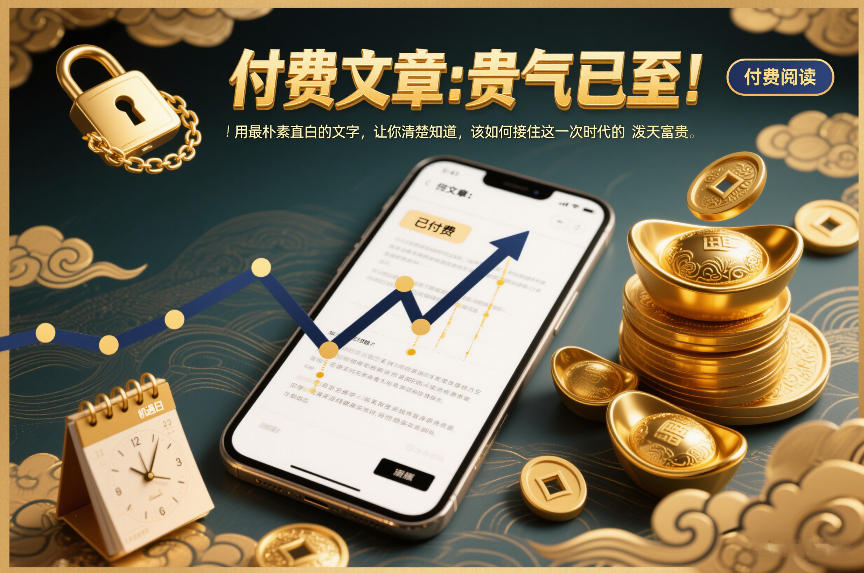 付费文章：贵气已至！用最朴素直白的文字，让你清楚知道，该如何接住这一次时代的泼天富贵-K6源码网