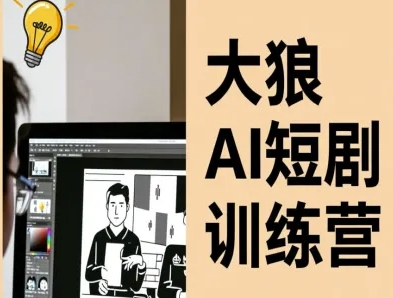 大狼AI短剧训练营-短剧课程(更新中)-K6源码网