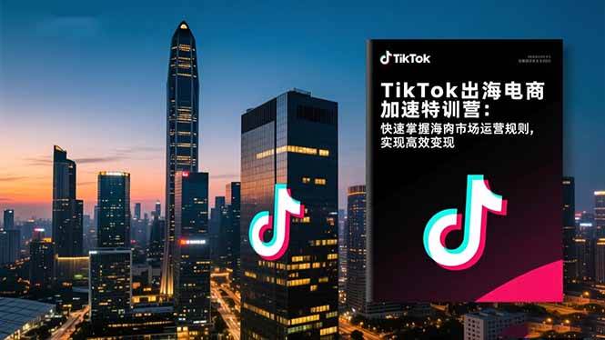 (16535期)TikTok出海电商加速特训营:快速掌握海外市场运营规则,实现高效变现-K6源码网