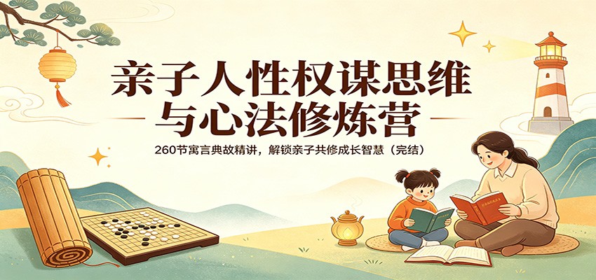 亲子人性权谋思维与心法修炼营：260节寓言典故精讲，解锁亲子共修成长智慧（完结）-K6源码网