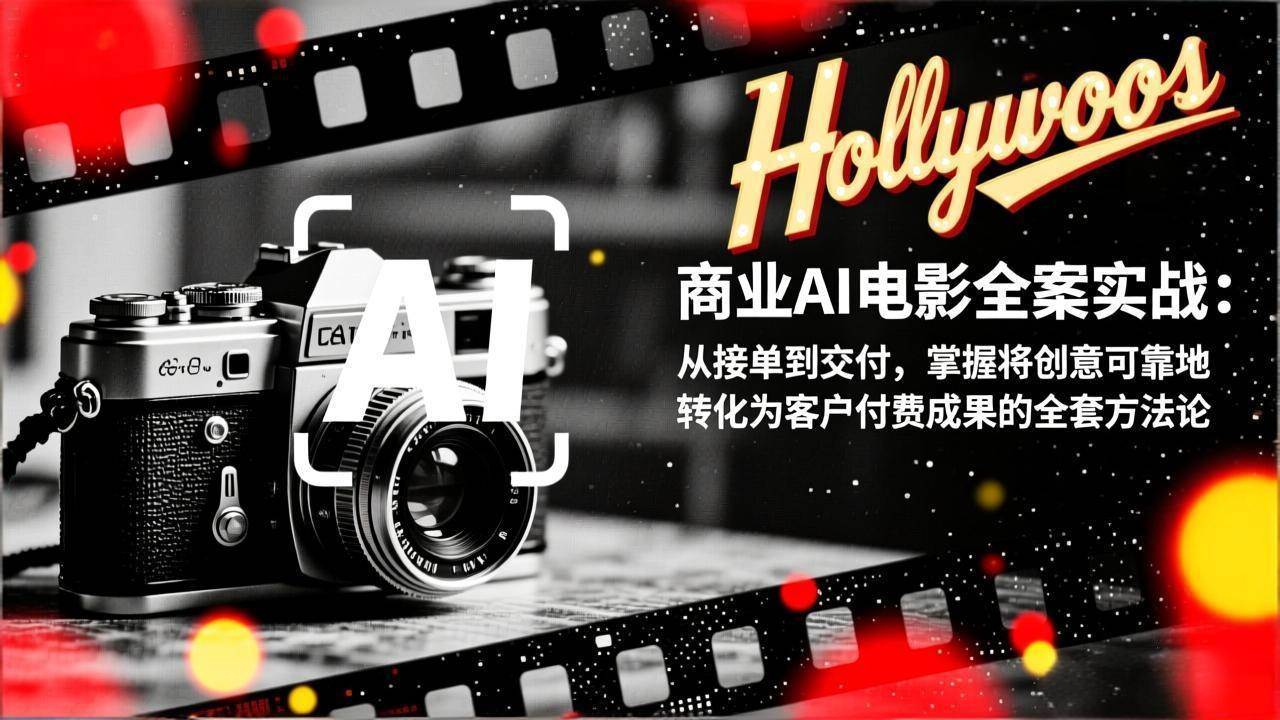 （17092期）商业AI电影全案实战：从接单到交付，掌握将创意可靠地转化为客户付费成果的全套方法论-K6源码网
