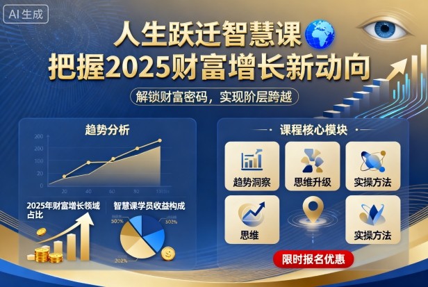 人生跃迁智慧课,把据2025财富增长新动向-K6源码网
