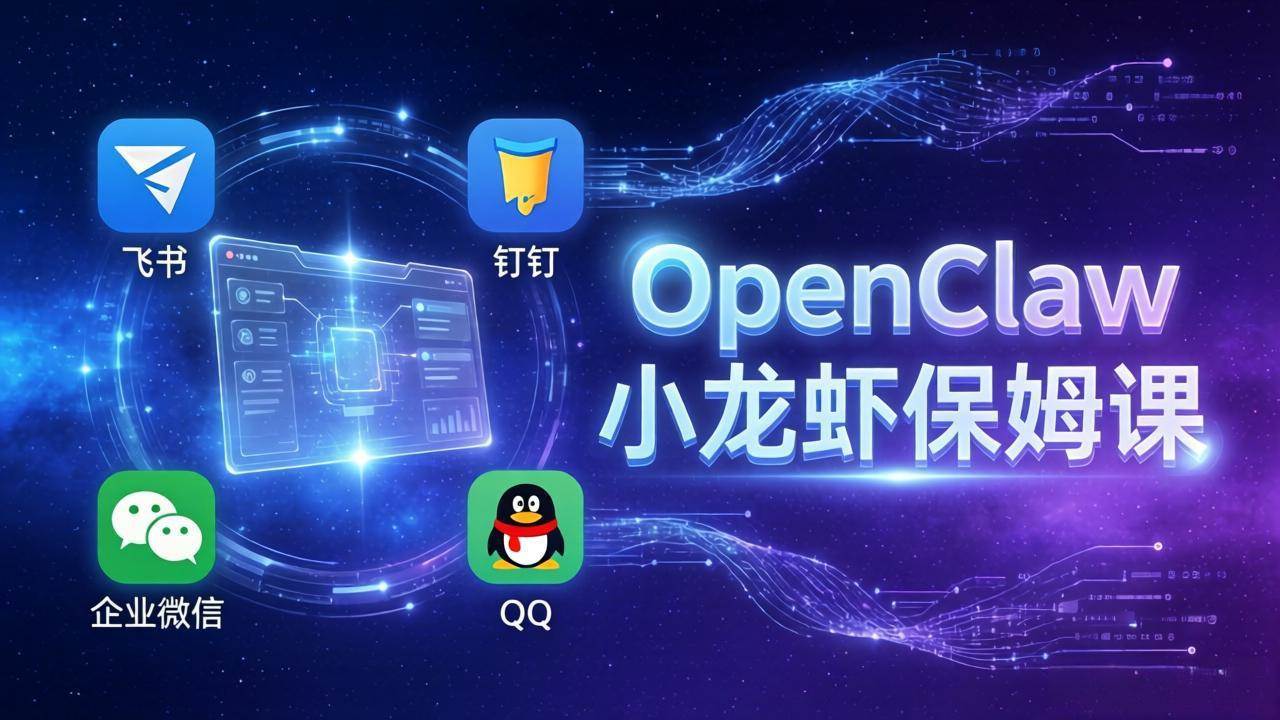 （17614期）OpenClaw小龙虾保姆课： Windows/macOS/Linux/Docker全系统安装，飞书+钉钉+企业微信+QQ 全接入-K6源码网