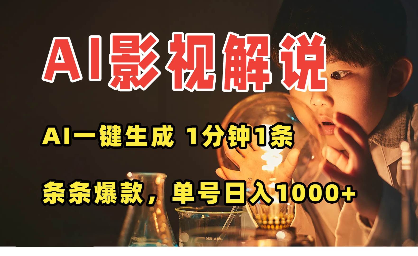 (15730期)AI一键生成影视解说视频,无需剪辑1分钟1条,条条爆款,多平台变现日入…-K6源码网