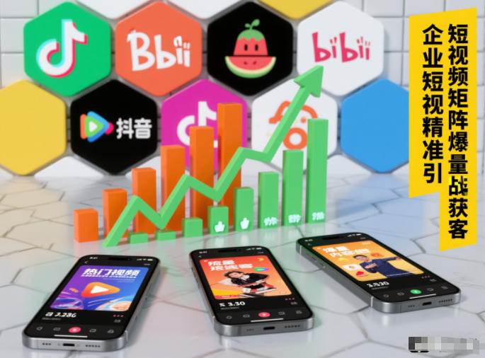 企业短视频精准引流矩阵获客，短视频矩阵爆量战法-K6源码网
