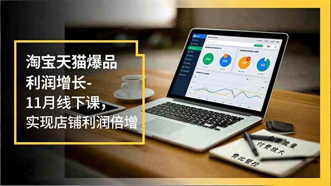 （16824期）淘宝天猫爆品利润增长-11月线下课，免费流量、付费放大、费比管控，实现店铺利润倍增-K6源码网