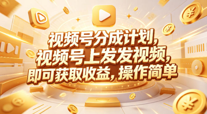 视频号分成计划，599元众筹的Red团队课程，视频号上发发视频，即可获取收益，操作简单-K6源码网