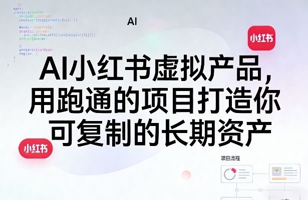 AI小红书虚拟产品,用跑通的项目打造你可复制的长期资产(更新)-K6源码网